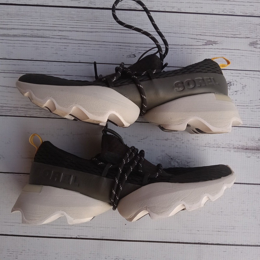 Sorel Kinetic Impact Lace‎ Sneakers Black Athletic Athleisure Gym Running Shoes